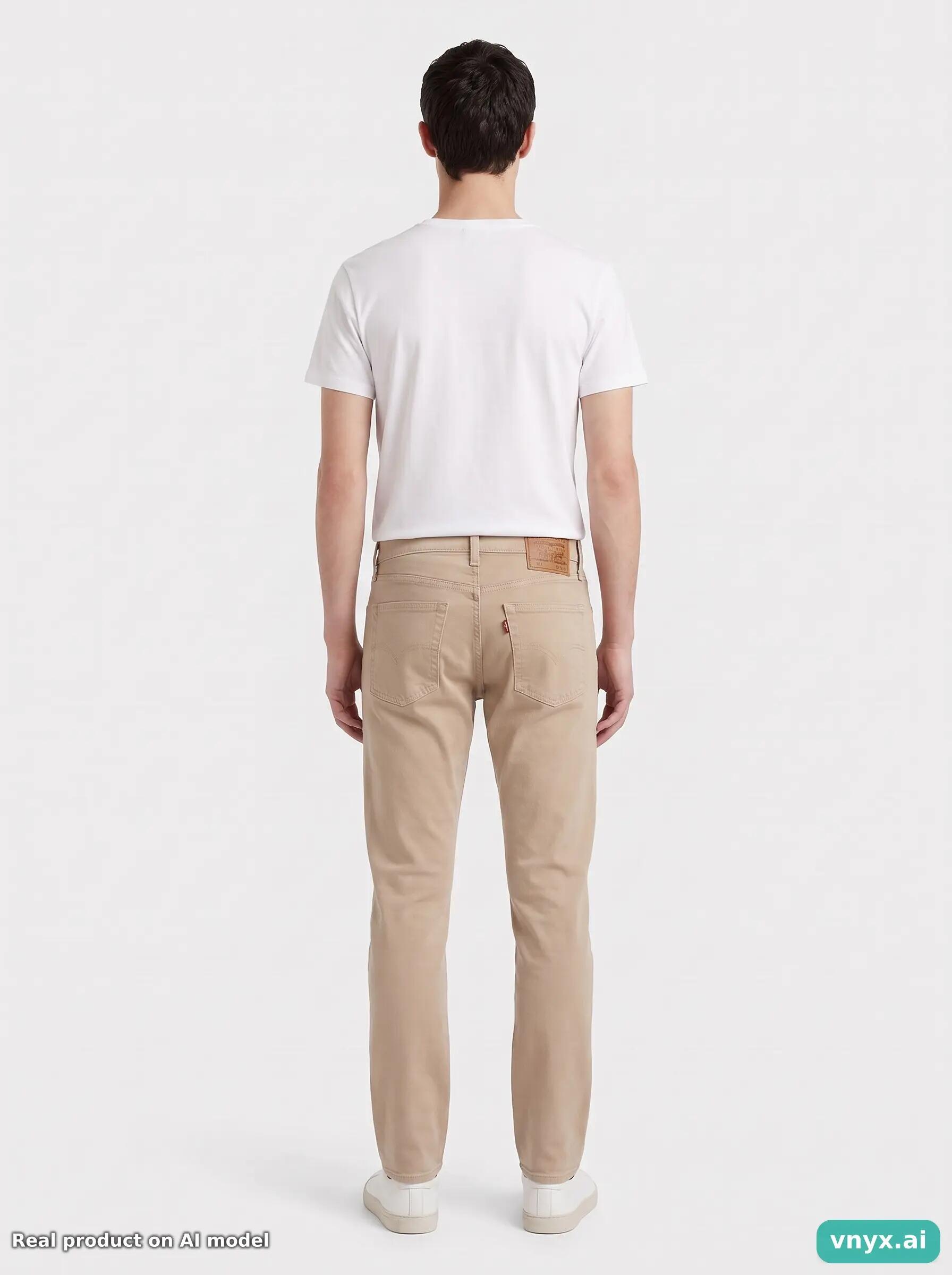 Second Life - Vintage LEVI STRAUSS & CO. Neutral Beige Trousers Women 31 L32 4/6