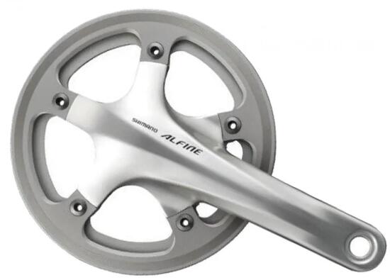 SHIMANO Kurbelgarnitur ALFINE FC-S501 39 Zähne silber