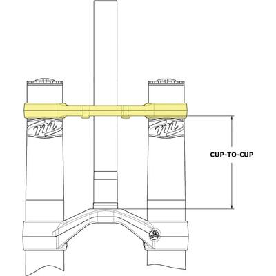 Manitou Ponte per Dorado Expert 275/29 pollici Nero - rigidità forcella precisa