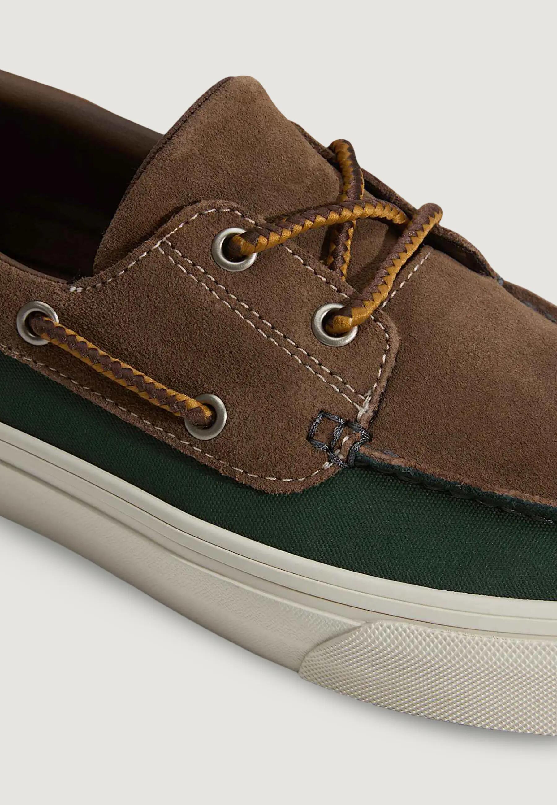 Sneakers 2-Eyelet Boat Shoe HEREN Groen 4/5