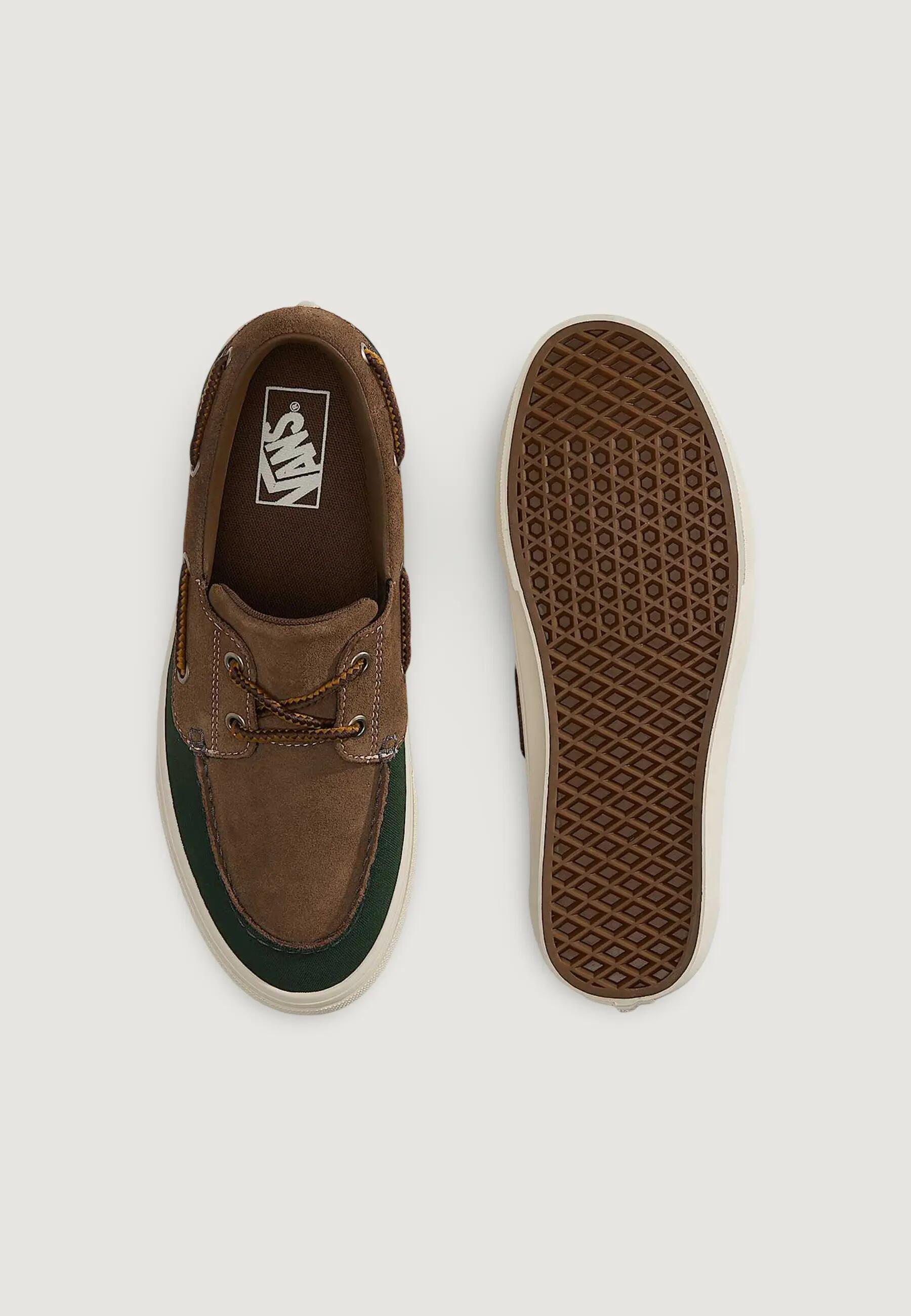 Sneakers 2-Eyelet Boat Shoe HEREN Groen 2/5