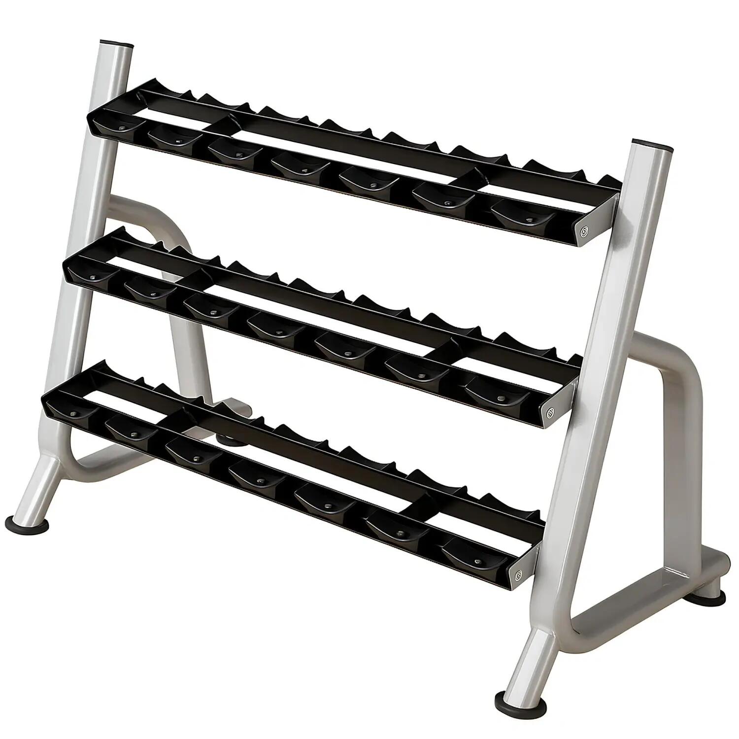Dumbbell Rack a 3 Ripiani Professionale - PMO16 | Palestra 3/6