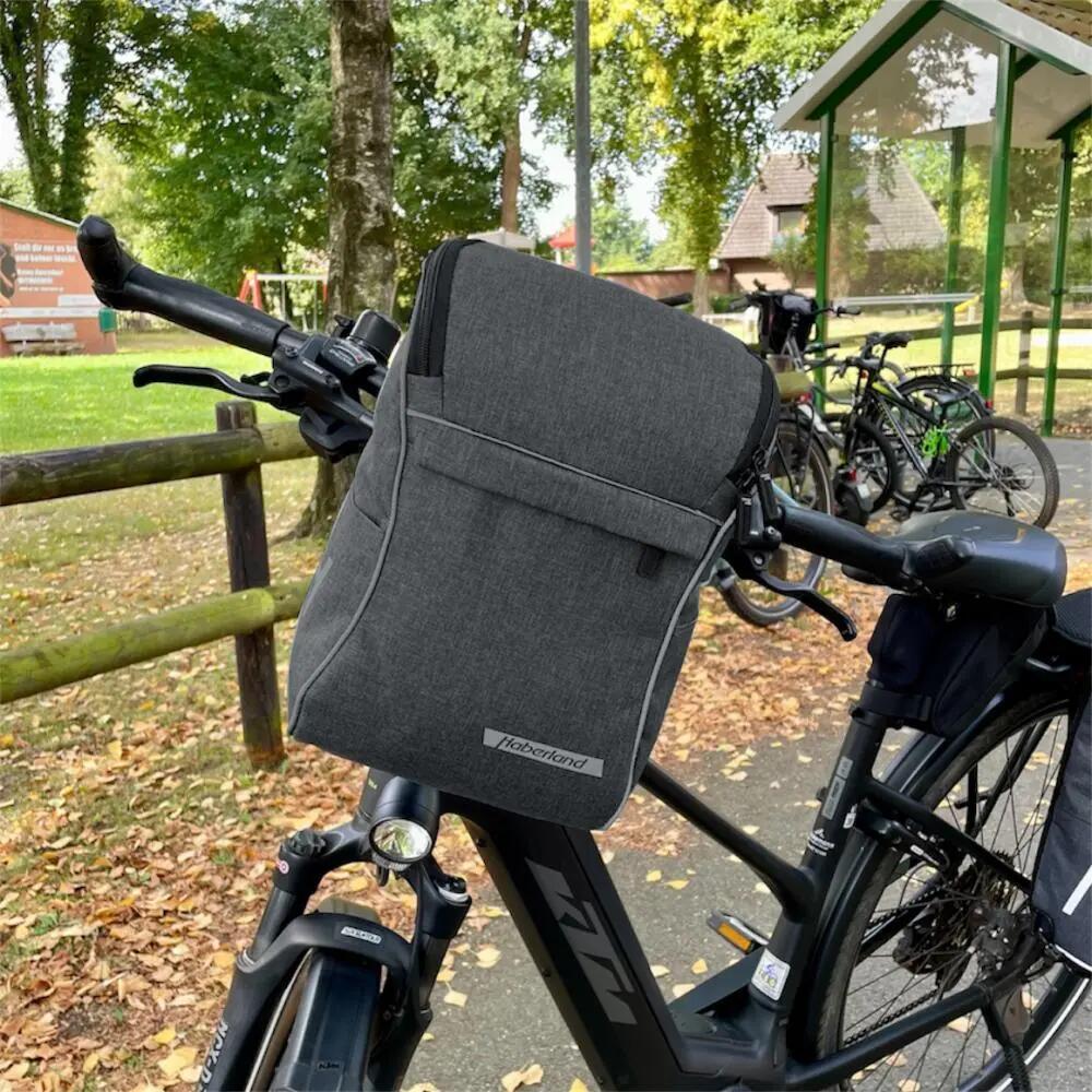 Haberland Lenkertasche Slingbag für KLICKfix anthrazit/reflex - praktische Bi... 2/3