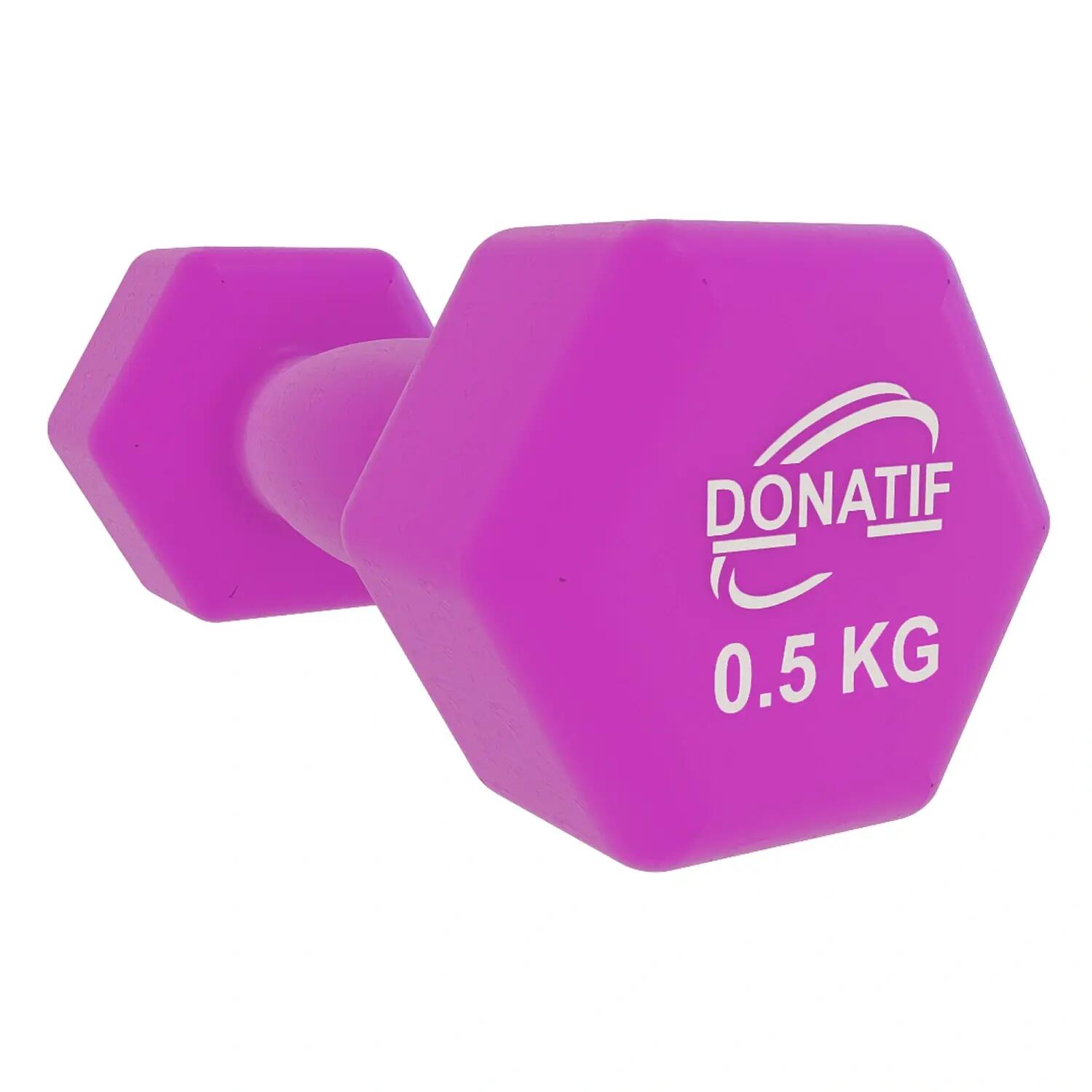 Manubrio in Vinile da 0,5 Kg - Antiscivolo | Fitness 2/6
