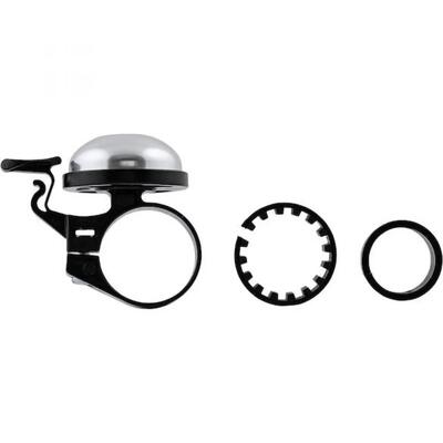Merida bel basic één maat zilver - betrouwbare fietsbel in mo...