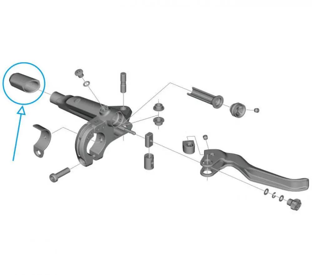 SHIMANO linke Abdeckung Y2R09802T - CUES Bremskomponenten 2/2