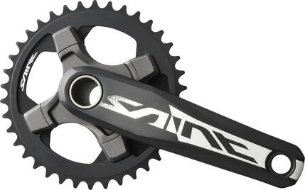 SHIMANO Kurbelgarnitur SAINT FC-M825 10-fach 175 mm ohne Kettenblatt - 10-fac...