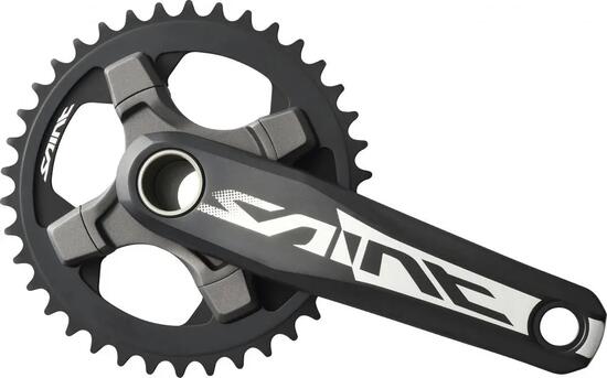 SHIMANO Kurbelgarnitur SAINT FC-M825 10-fach 175 mm ohne Kettenblatt - 10-fac...