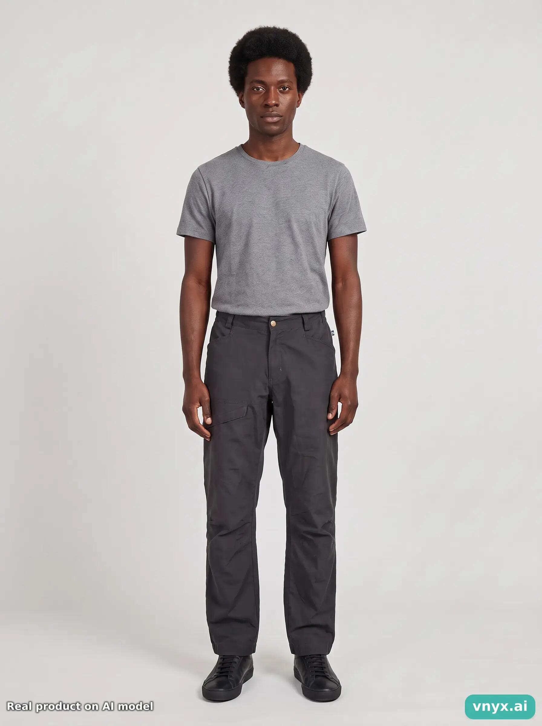Second Life - Vintage Fjällräven Charcoal Trousers Men W34 6/6