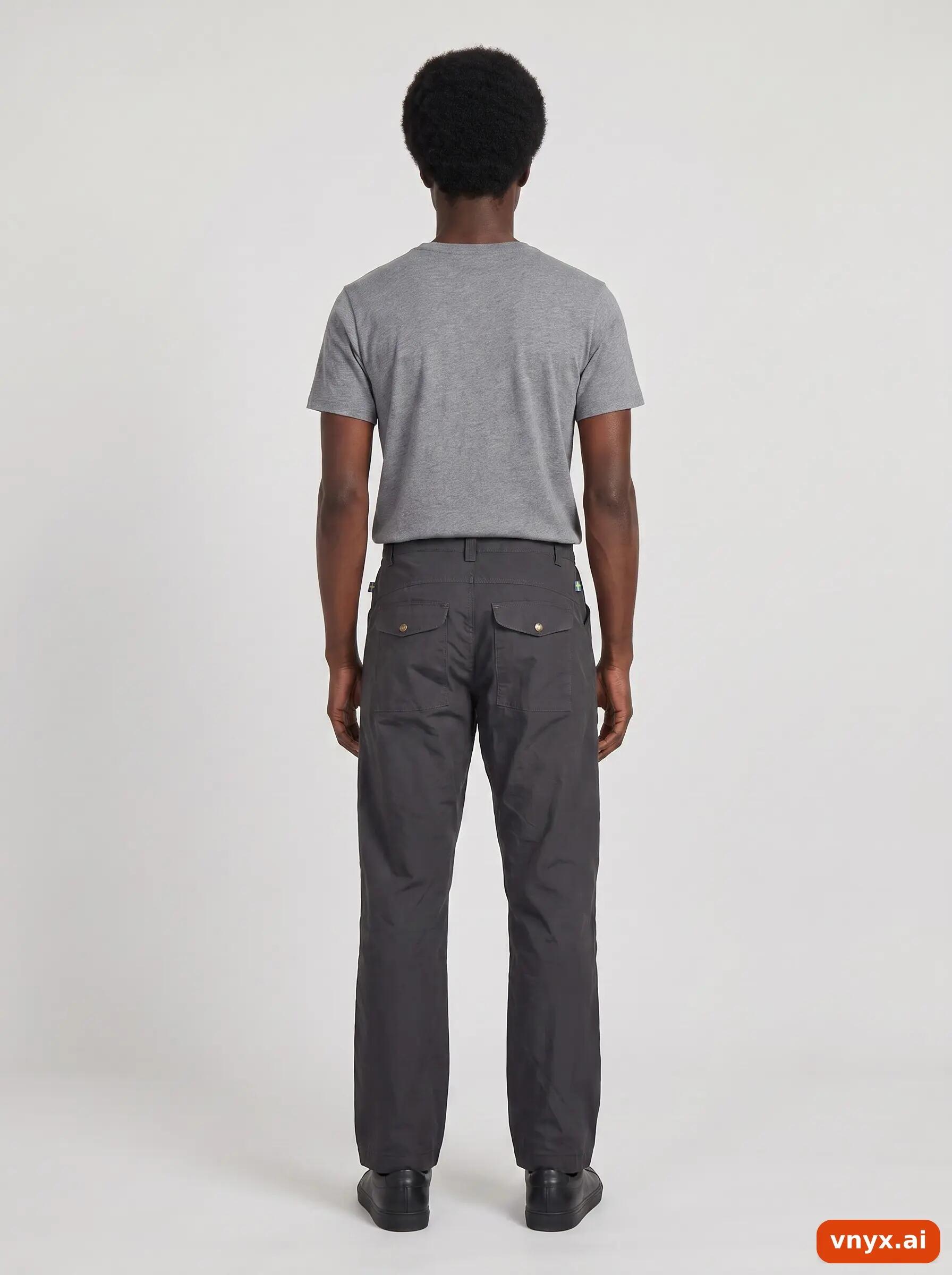 Second Life - Vintage Fjällräven Charcoal Trousers Men W34 4/6
