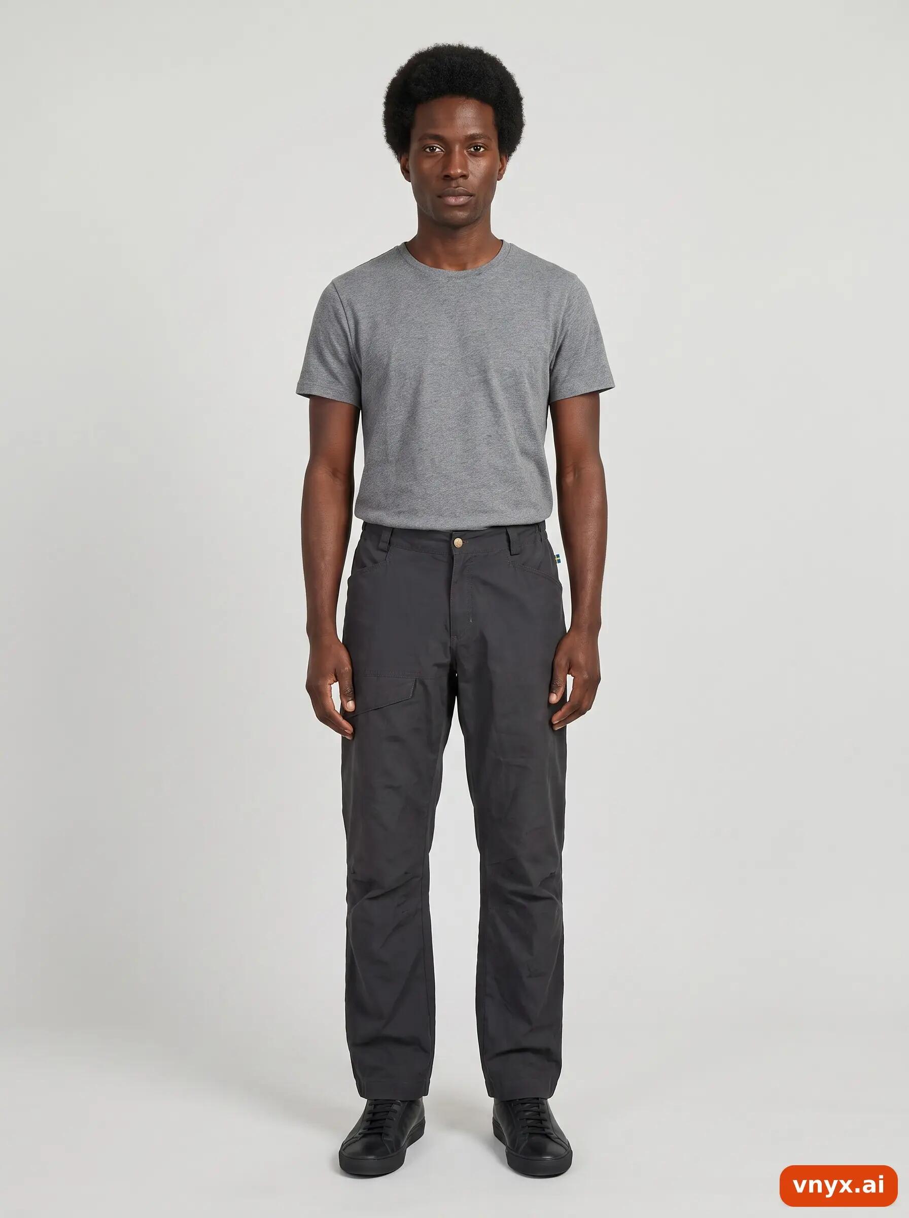 Second Life - Vintage Fjällräven Charcoal Trousers Men W34 3/6