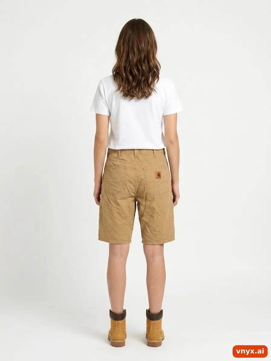 Second Life - Vintage Carhartt Brown Shorts Women W31 Knee Length 3/6