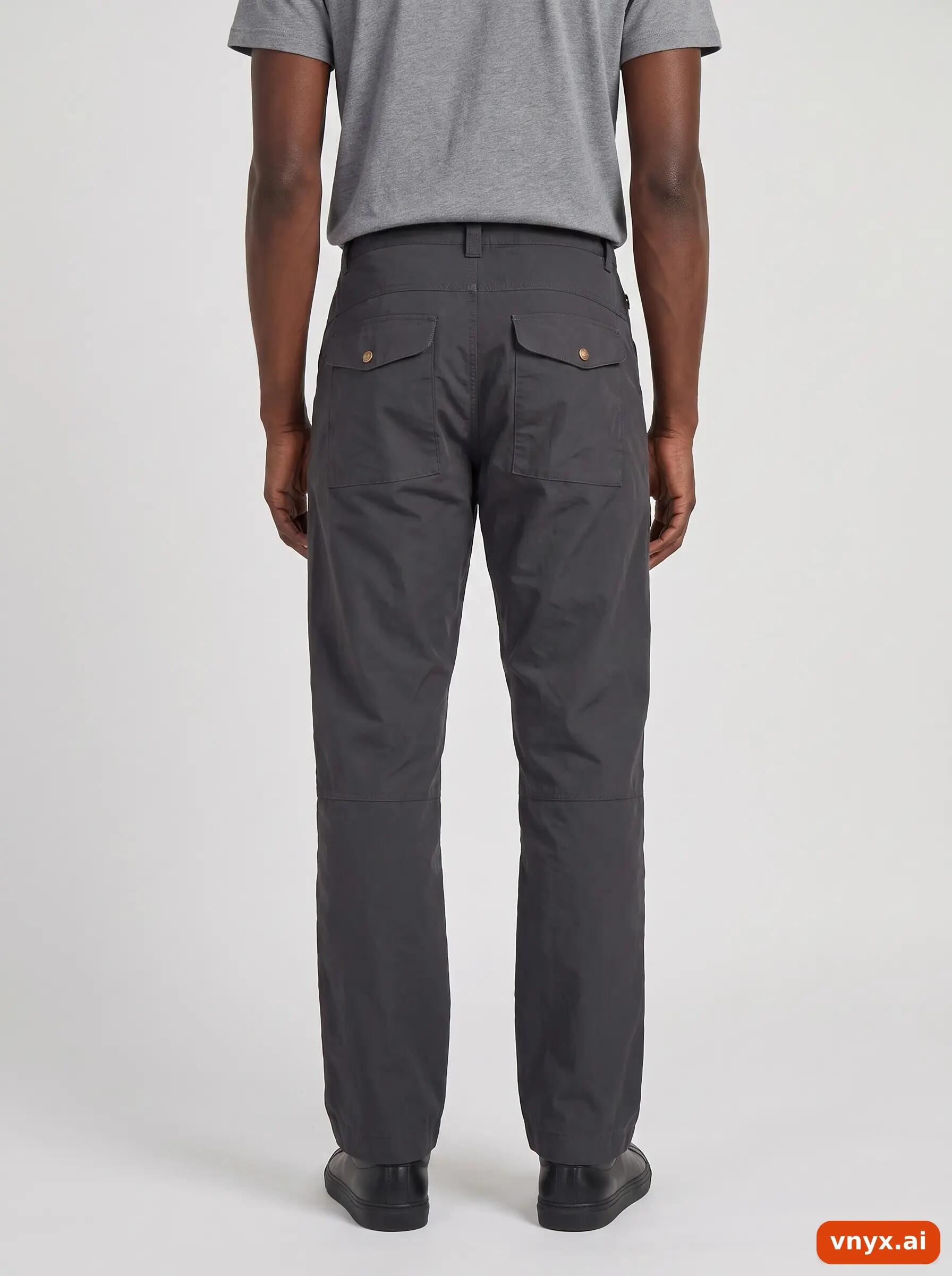 Second Life - Vintage Fjällräven Charcoal Trousers Men W34 2/6
