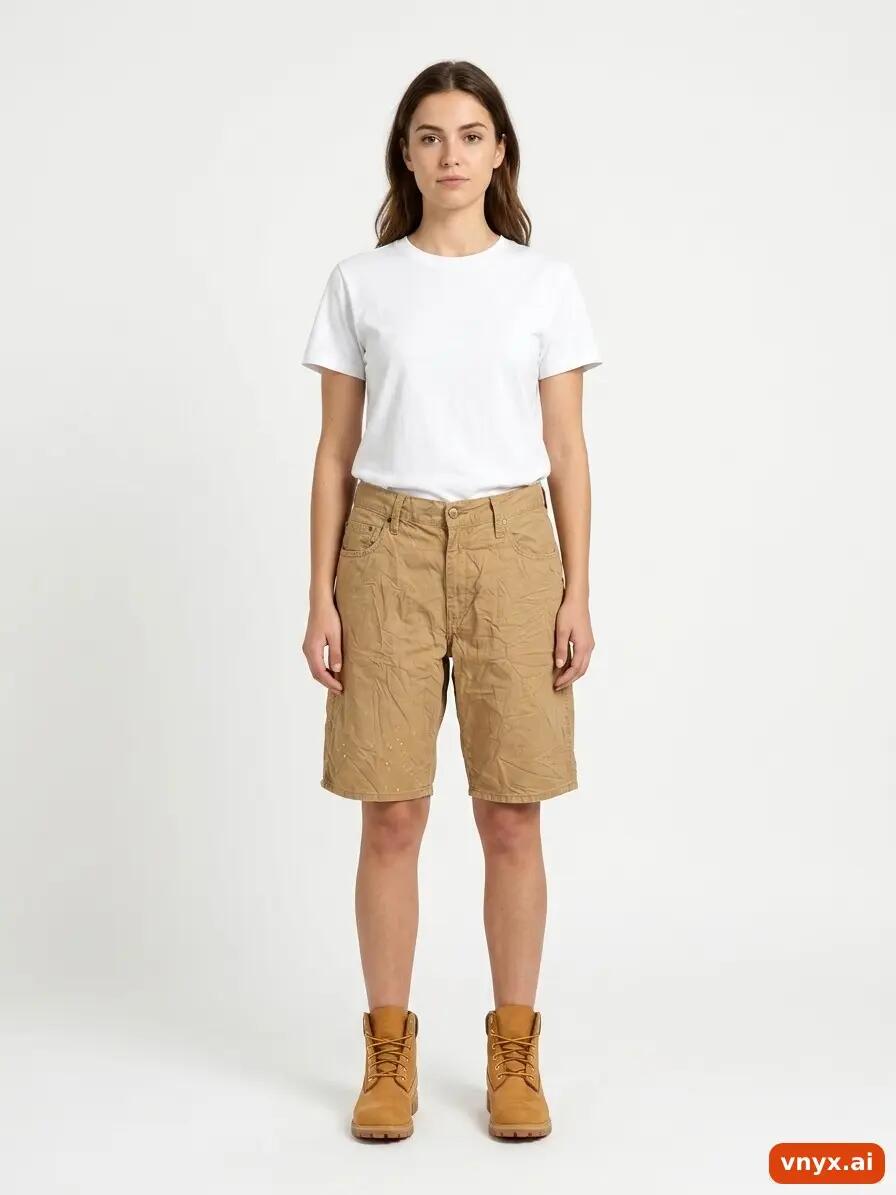 Second Life - Vintage Carhartt Brown Shorts Women W31 Knee Length 2/6