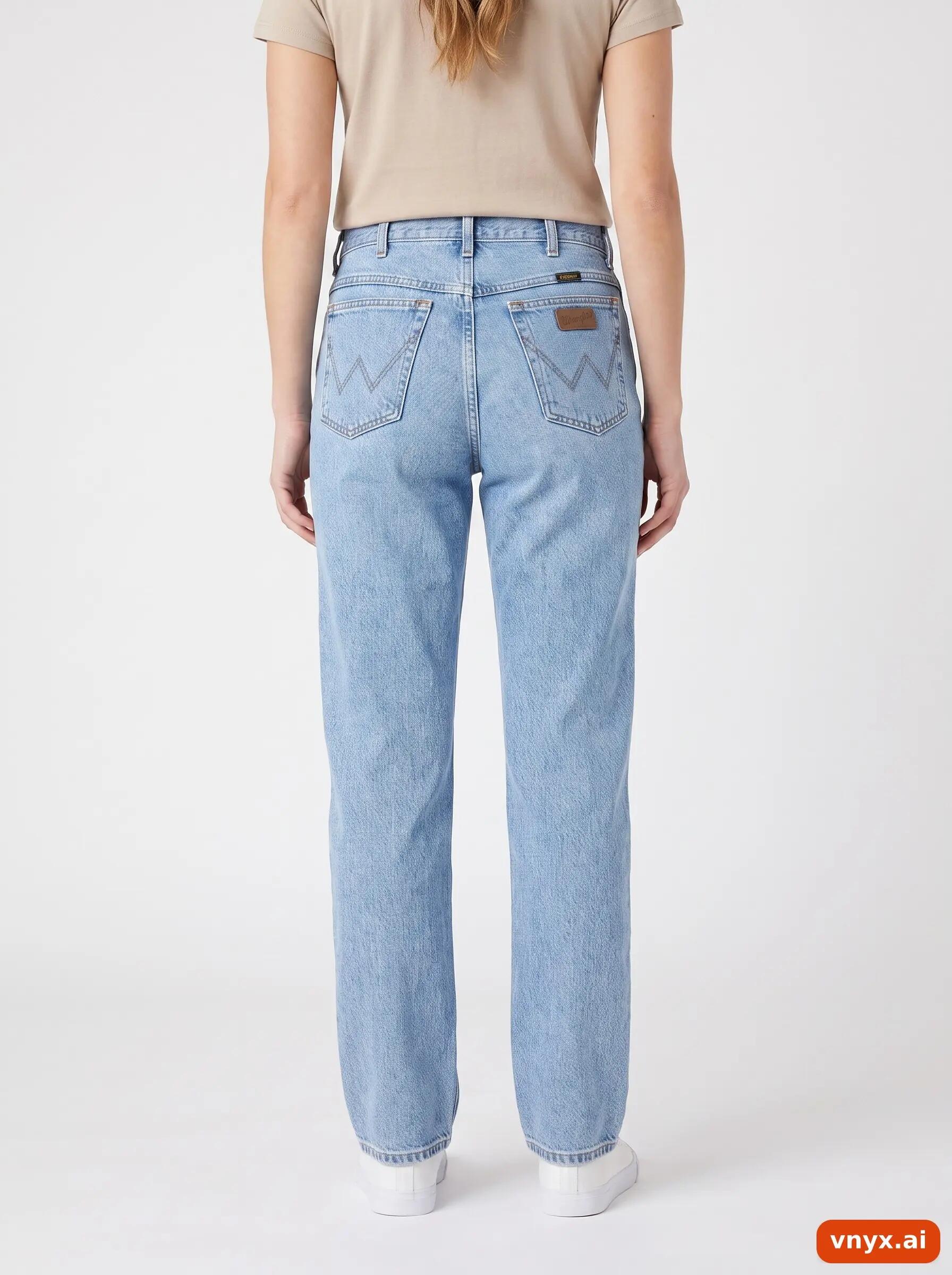 Second Life - Vintage Wrangler Light Blue Jeans Women W35 L31 2/6