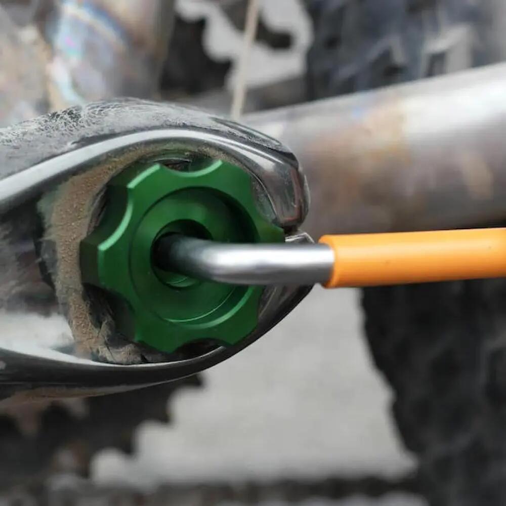 Abbey Tools Werkzeug für Shimano Kurbel-Vorspannkappe Standard Grün - präzise... 3/3