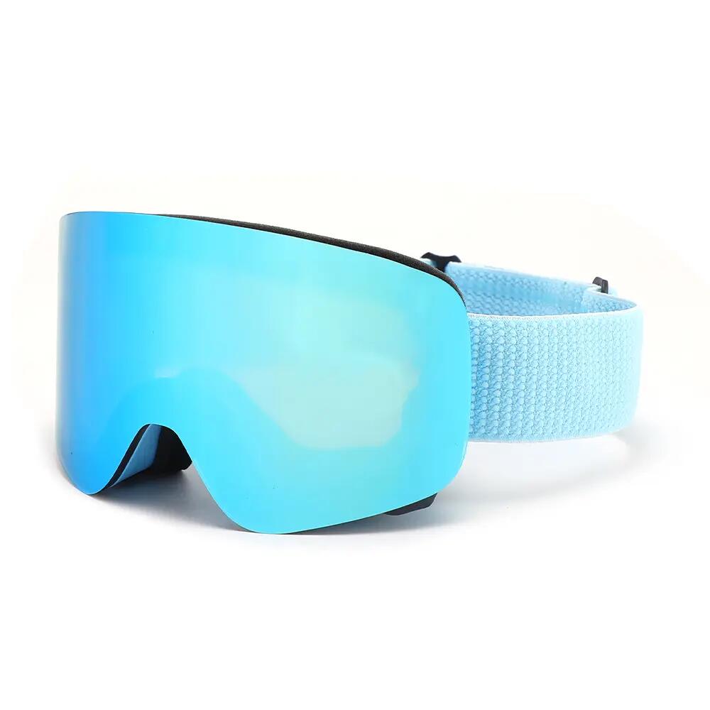 Masque de Ski et Snowboard Fluor HX22 Écran Magnétique Bleu Miroir Unisexe 2/5