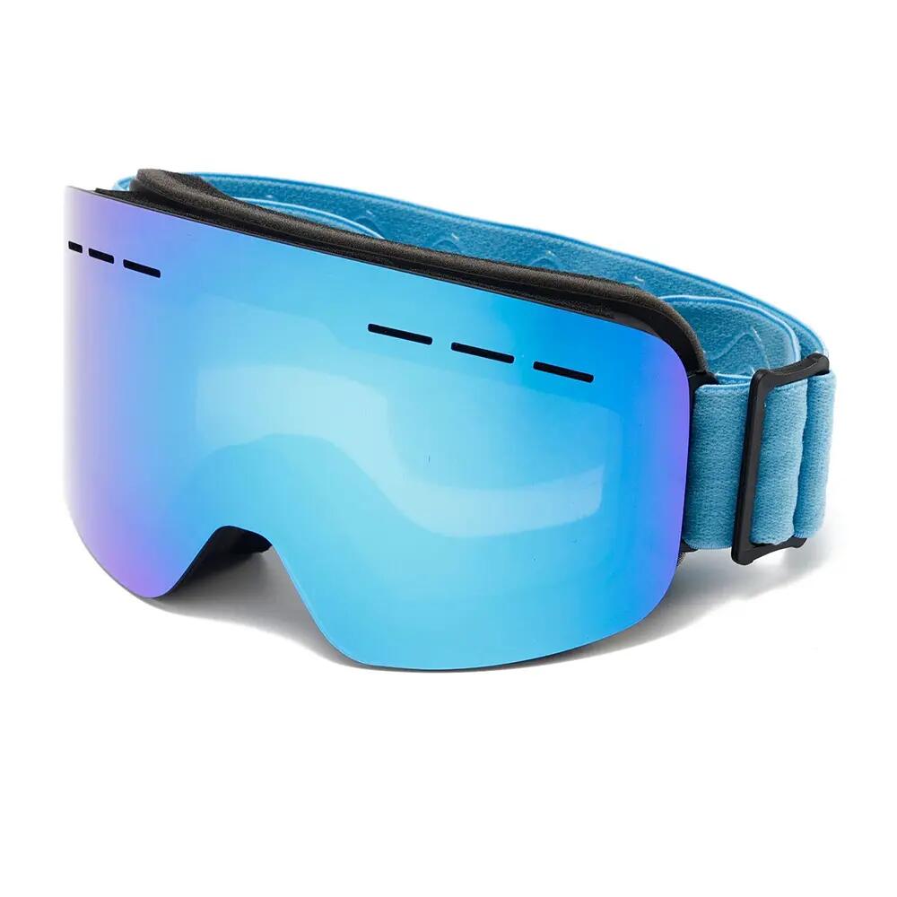 Lyžiarske a Snowboardové Okuliare Fluor H3051 Modrý Zrkadlový Zorník Unisex