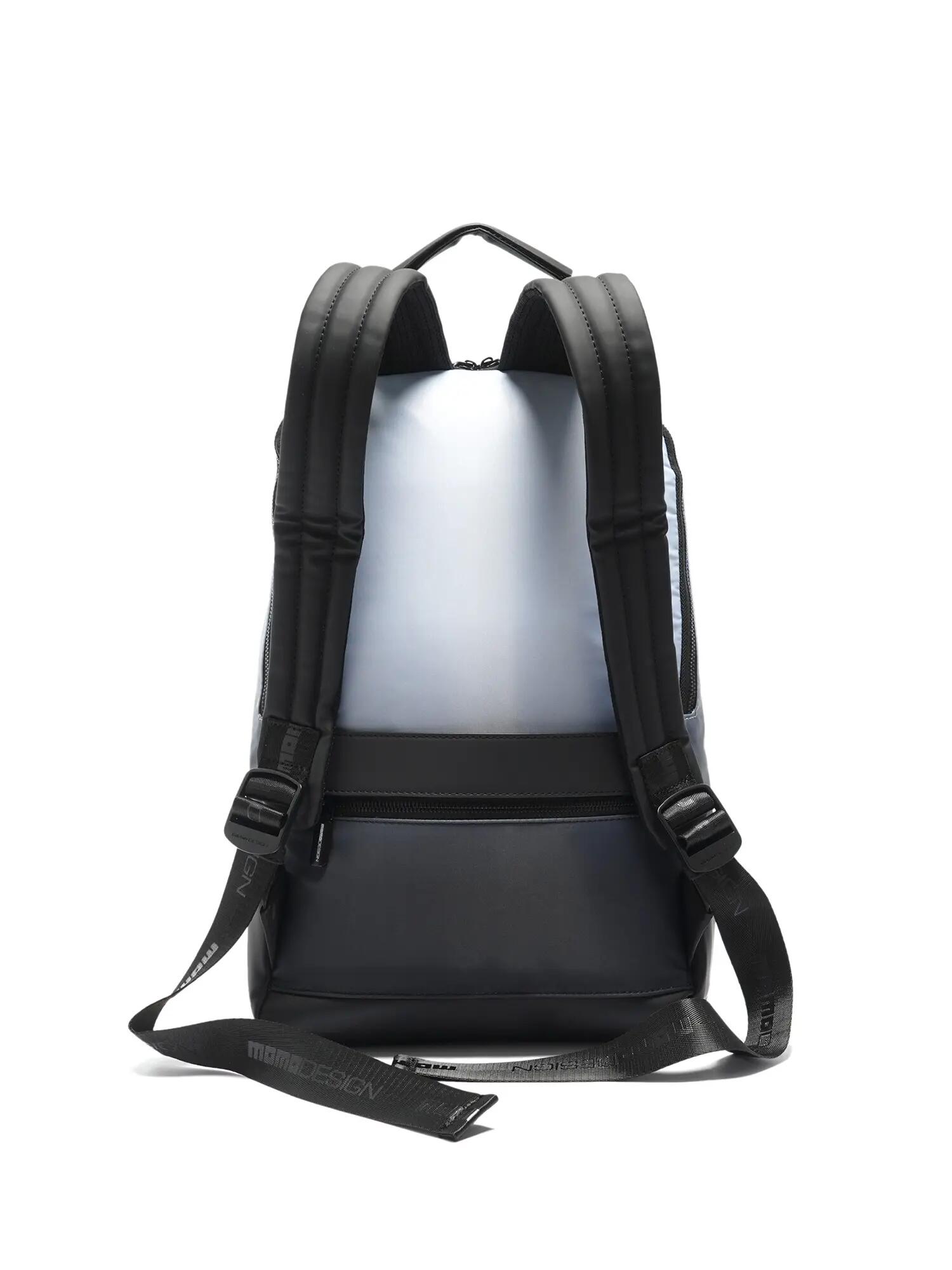Sac à Dos Momo Design Homme Bicolore avec Zip - 32x40x16 cm Noir Blanc 3/3