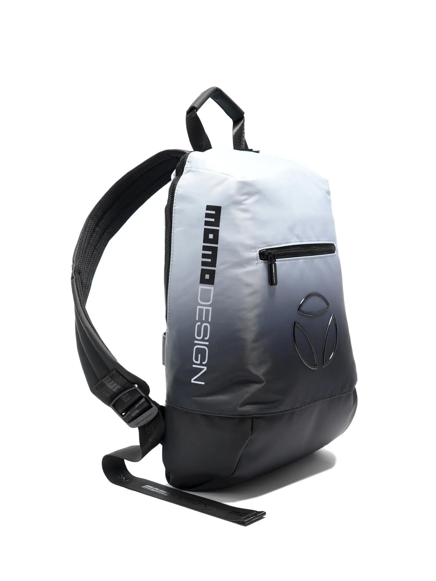 Sac à Dos Momo Design Homme Bicolore avec Zip - 32x40x16 cm Noir Blanc 2/3