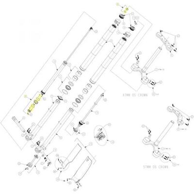 Manitou Pomello regolazione compressione per Dorado Pro\/Expert taglia standard