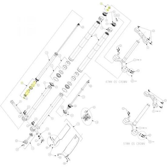 Manitou Pomello regolazione compressione per Dorado Pro\/Expert taglia standard