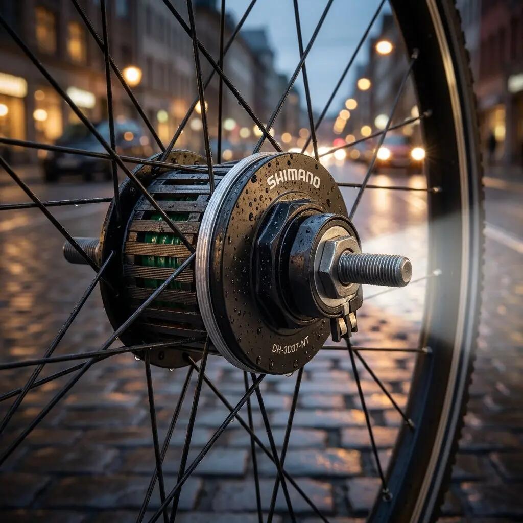 SHIMANO Dynamoeinheit DH-3D37-NT 140 mm, Schwarz 2/2