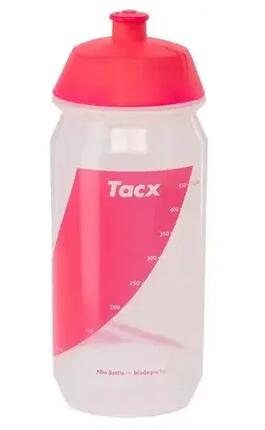 Bidon sportowy Tacx Shiva Bio 500ml transparent różowy