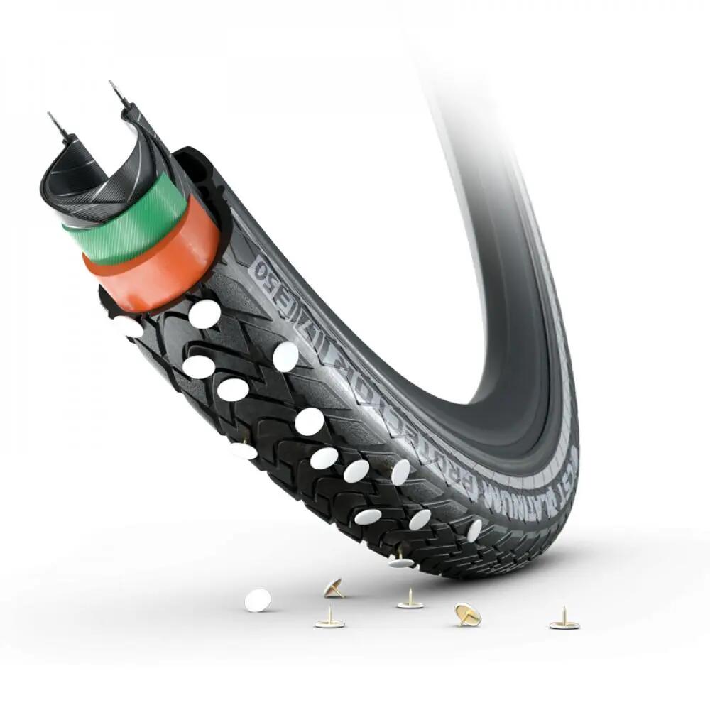 Pneu CST Platinum Protector 28x1.75 pouces (47-622) noir réfléchissant E-50 2/2