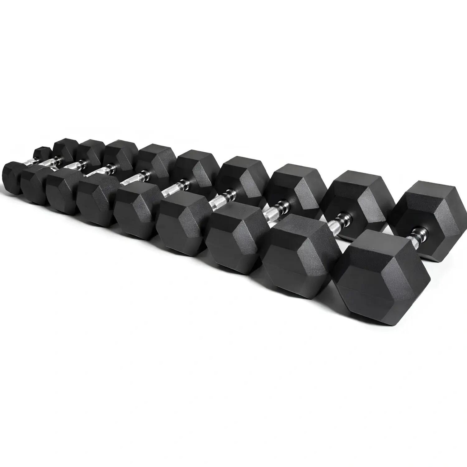 Kit Manubri Esagonali Gommati da 2,5 a 30 Kg - Tot 390 Kg 3/6