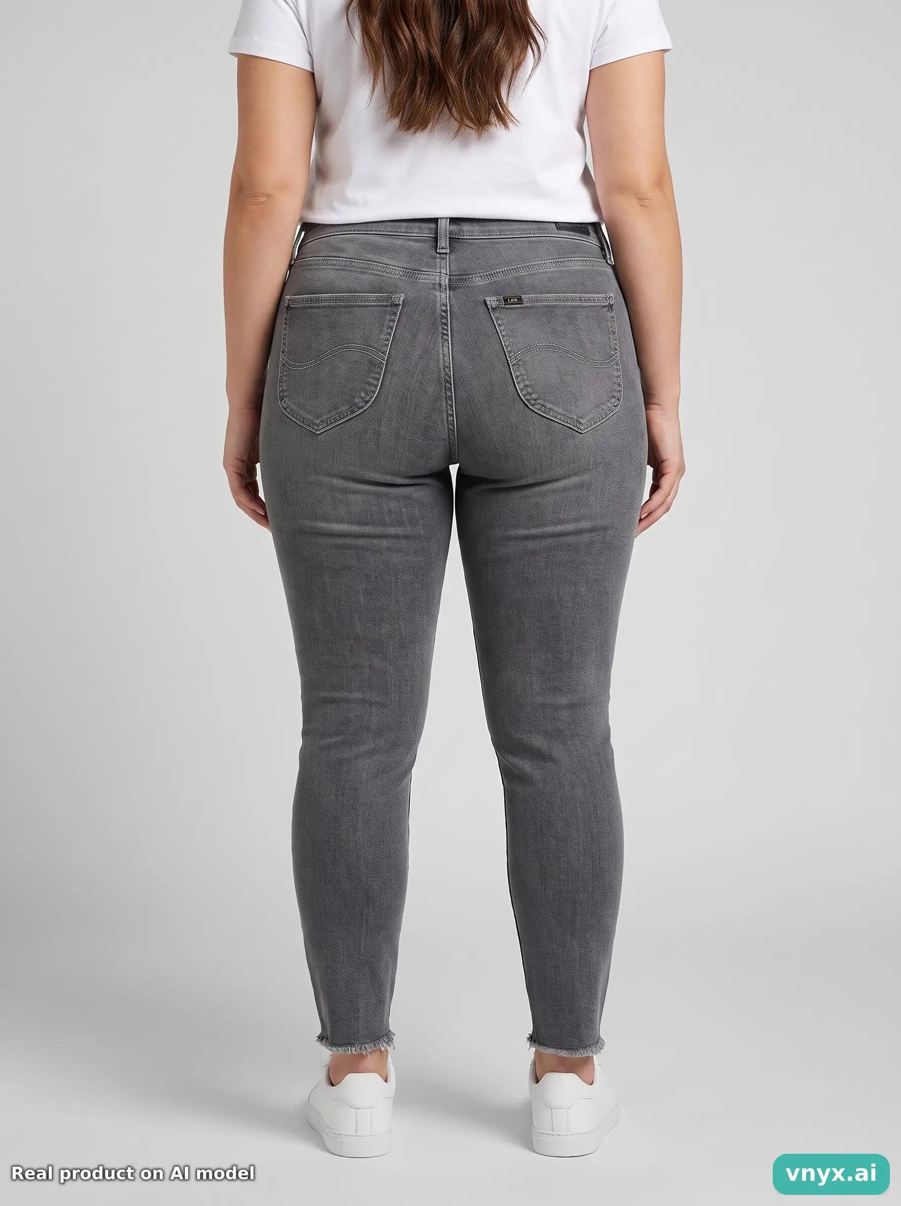 Second Life - Vintage Lee Grey Jeans Women W30 L24 4/6
