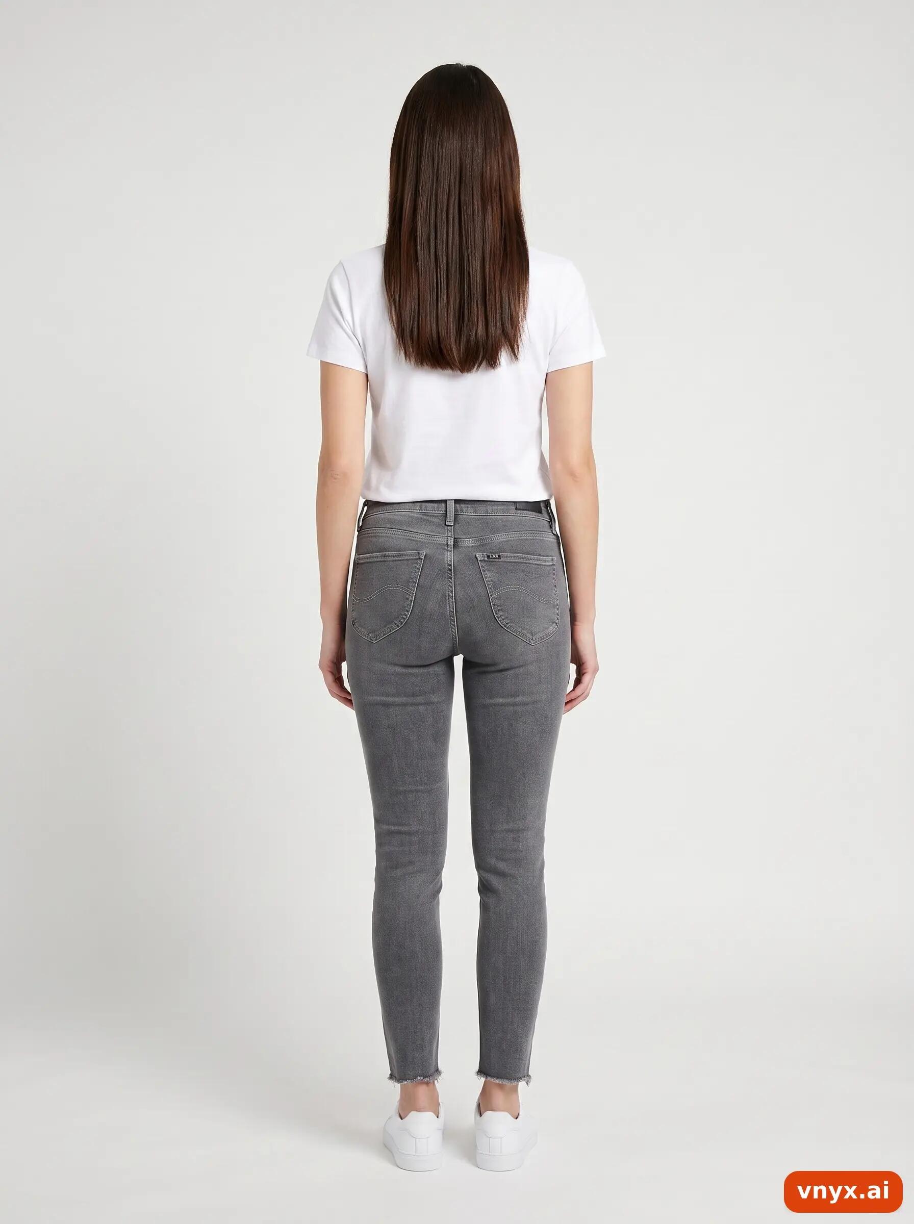 Second Life - Vintage Lee Grey Jeans Women W30 L24 3/6