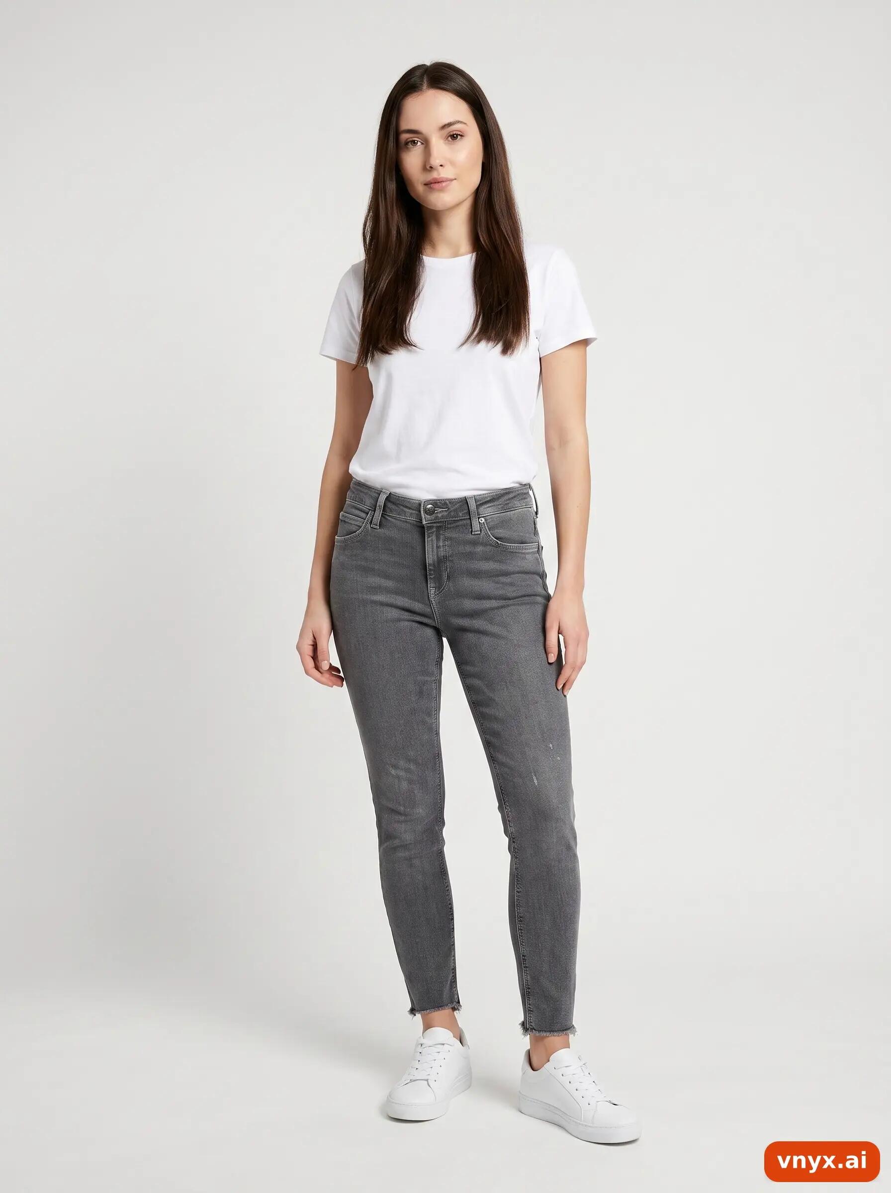 Second Life - Vintage Lee Grey Jeans Women W30 L24 2/6