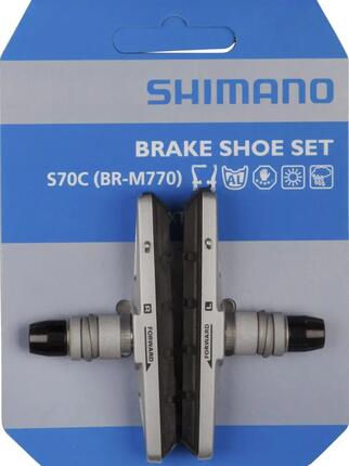 SHIMANO Bremsschuh S70C Cartridge BR-T670 ? für Alufelgen, Silber