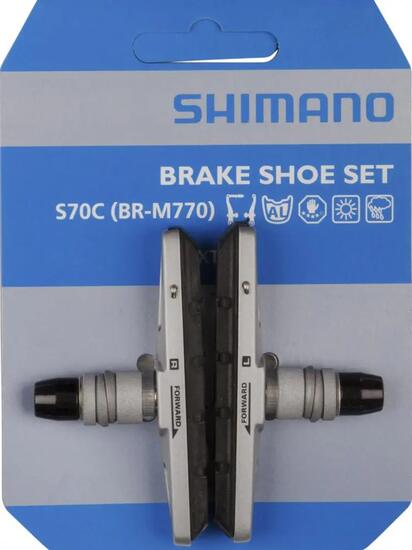 SHIMANO Bremsschuh S70C Cartridge BR-T670 ? für Alufelgen, Silber