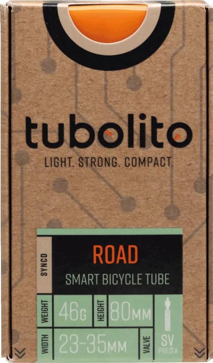 Tubolito Tubo Road SYNCD 700 mm Presta 80 mm Lightweight Inner Tube (Black Valve 1/2