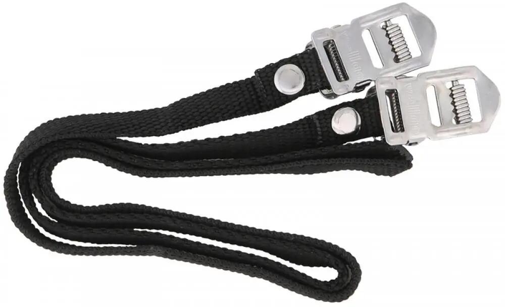 CONTEC SANGLES DE PÉDALES NYLON NOIR 1/1