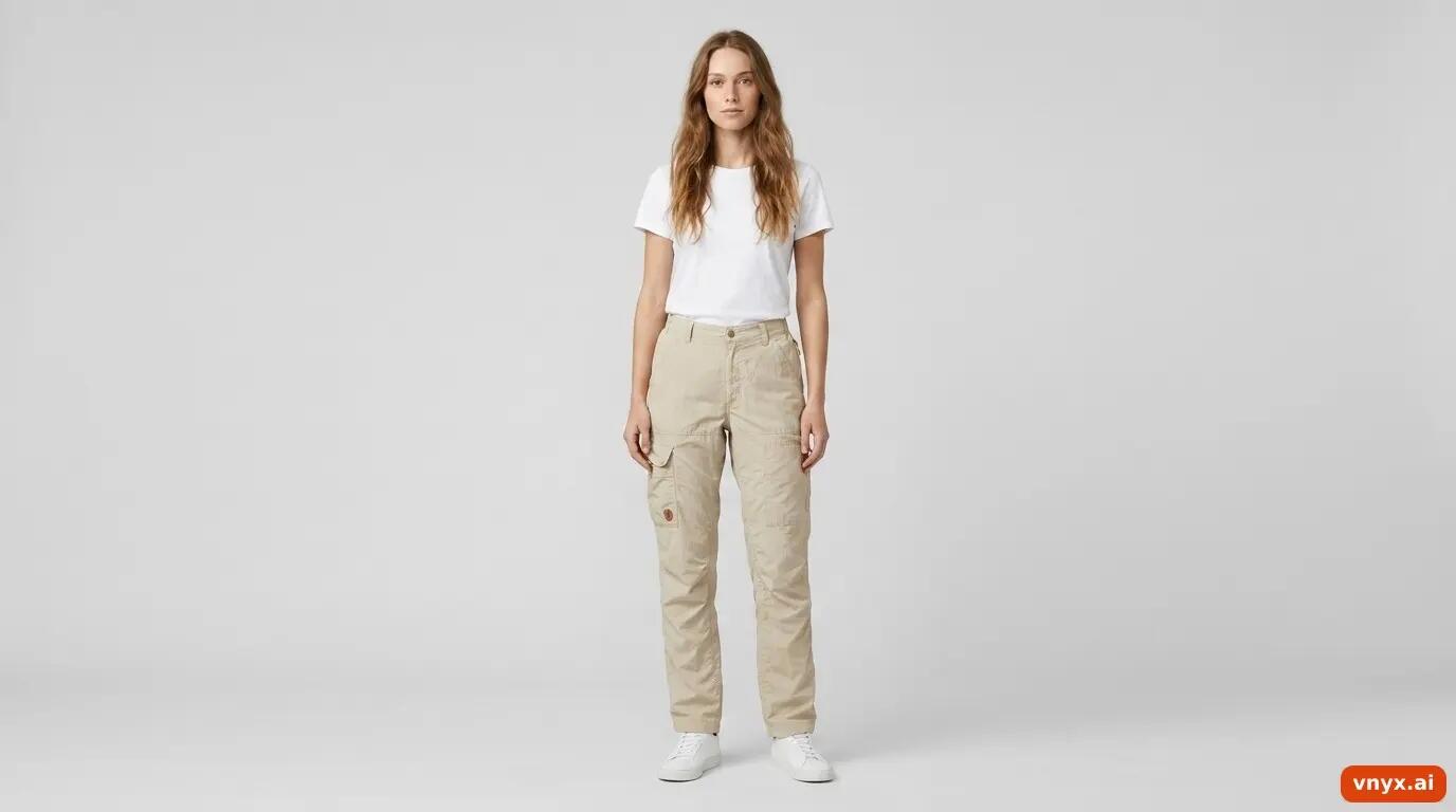 Second Life - Vintage Fjällräven Light Beige Trousers Women 33 2/6