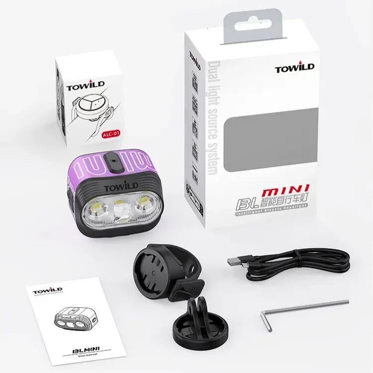 Lampa przednia Towild BL Mini fioletowa 2/3
