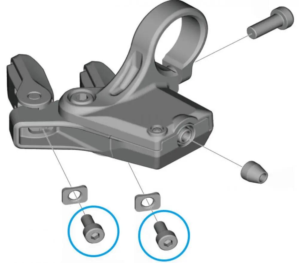 SHIMANO bevestigingsschroef SW-M8150 schakelpook - origineel vervangingsonderdee 2/2