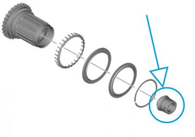 Shimano afdekkap voor wh-r9270 hr - passend voor dura-ace racefiets-wielen...