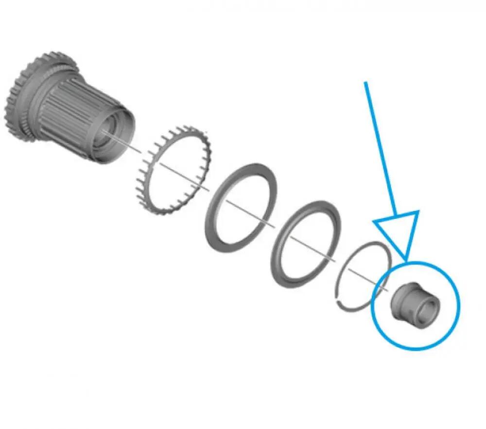 SHIMANO Abdeckkappe für WH-R9270 HR - passend für Dura-Ace Rennrad-Laufräder... 2/2