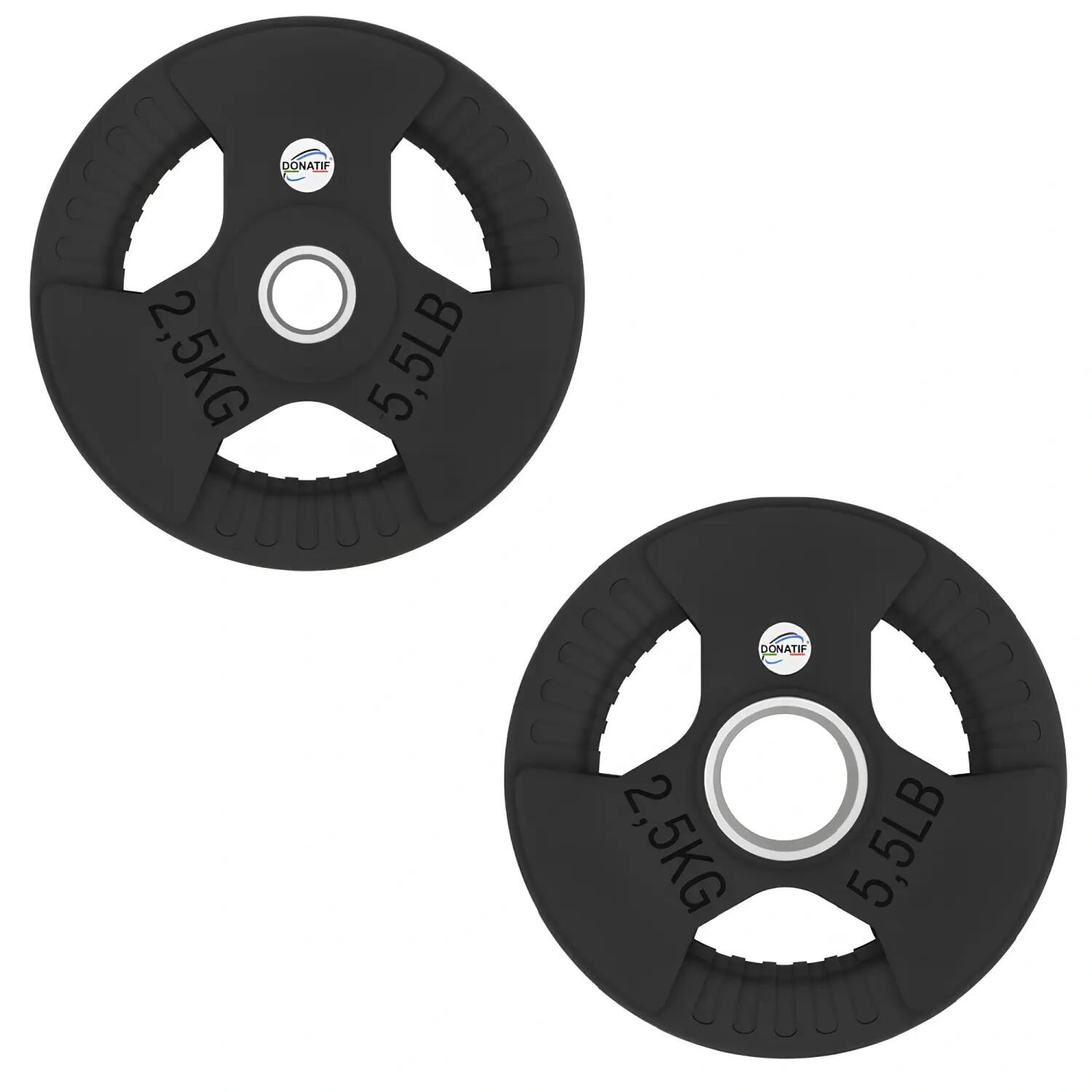 Set Dischi Gommati con Maniglie - 500 Kg | Professionali 3/6