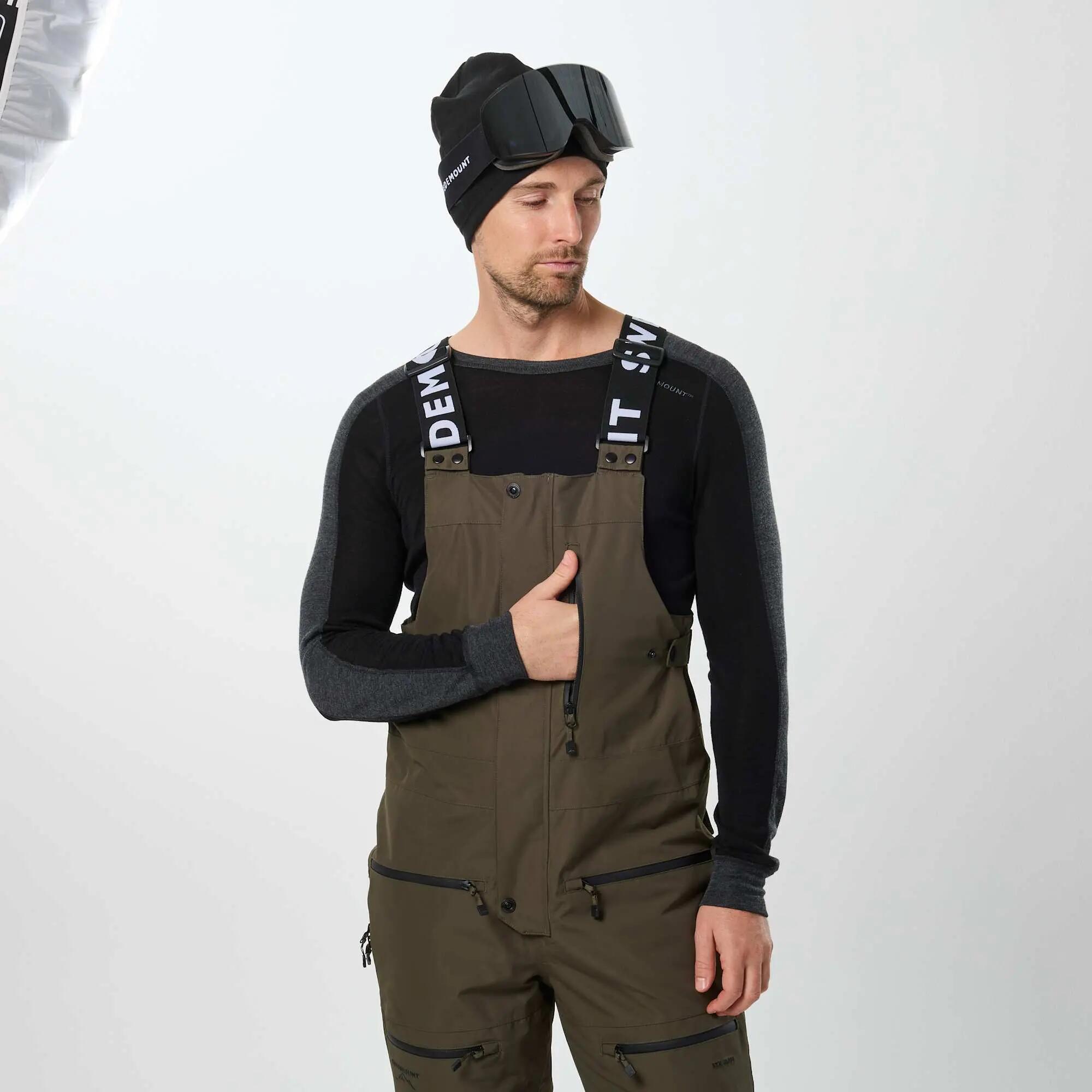 Pantaloni Con Bretelle Sci Uomo Impermeabile Freeride 5/14