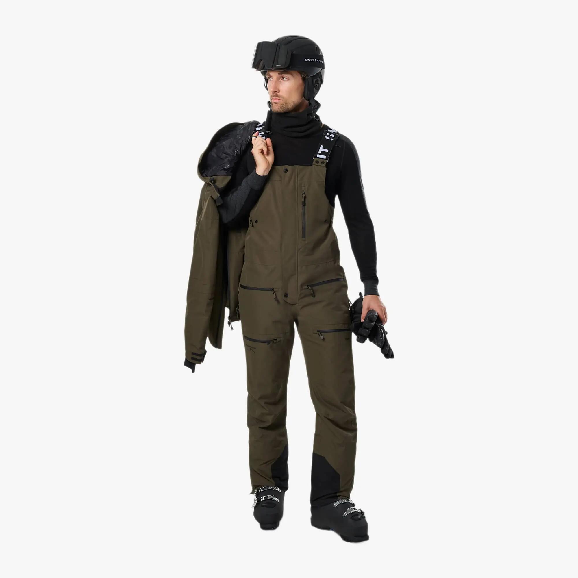 Pantaloni Con Bretelle Sci Uomo Impermeabile Freeride 3/14