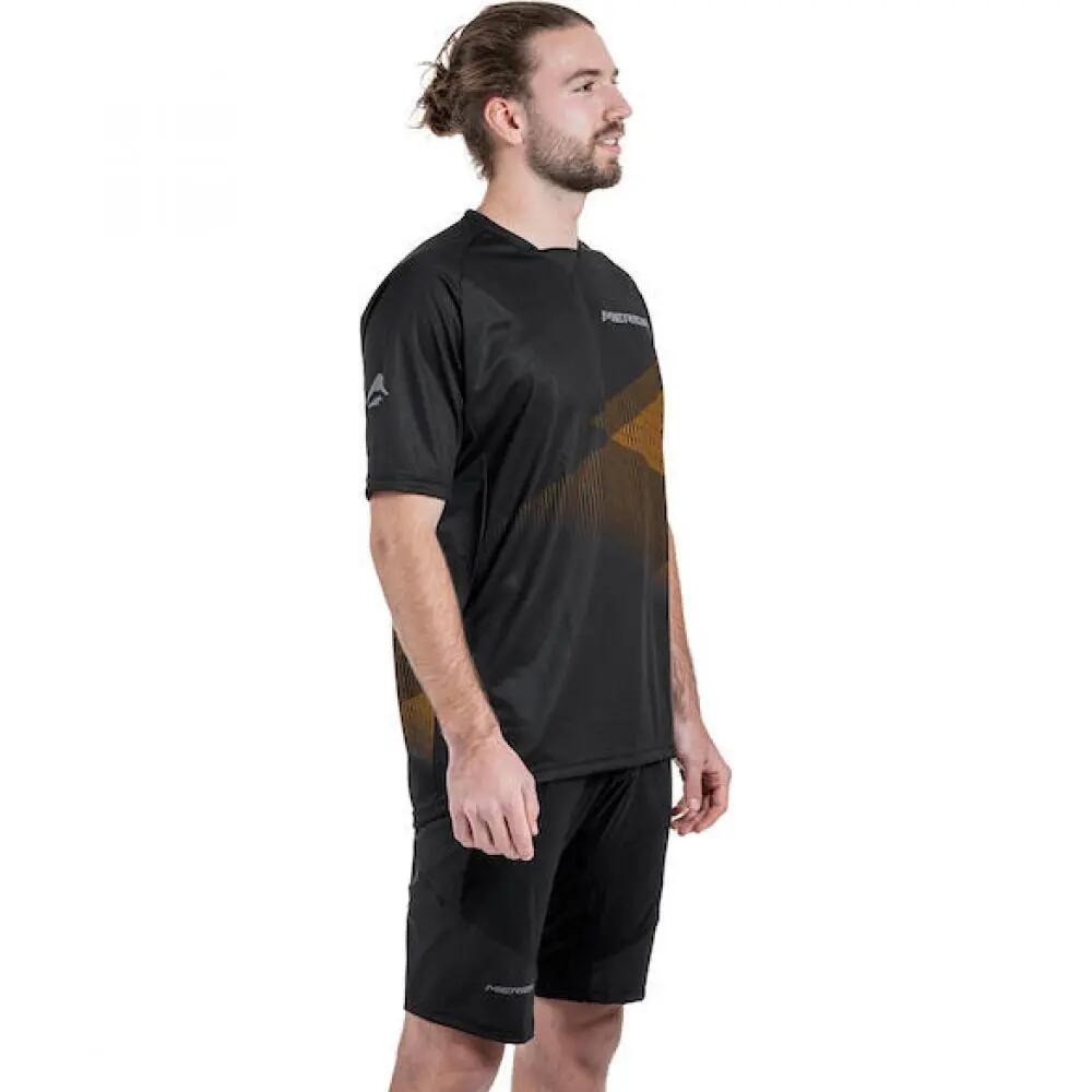 Merida Trikot MTB STRIPE S Schwarz/orange - robustes MTB-Trikot für Trail und... 3/3