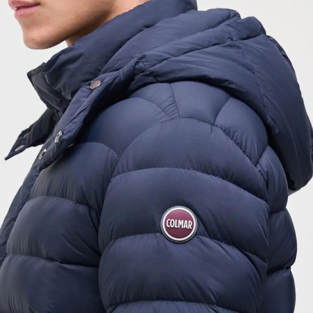Jaqueta Colmar Modelo 12000001c Quilted Jacket With Detac Cor Azul 3/5