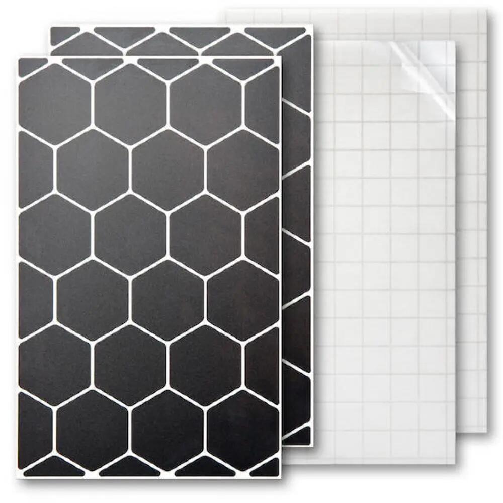 Luxshield Reflektor-Sticker Hexagon maat Uni zwart - meer veiligheid in het verk 2/3
