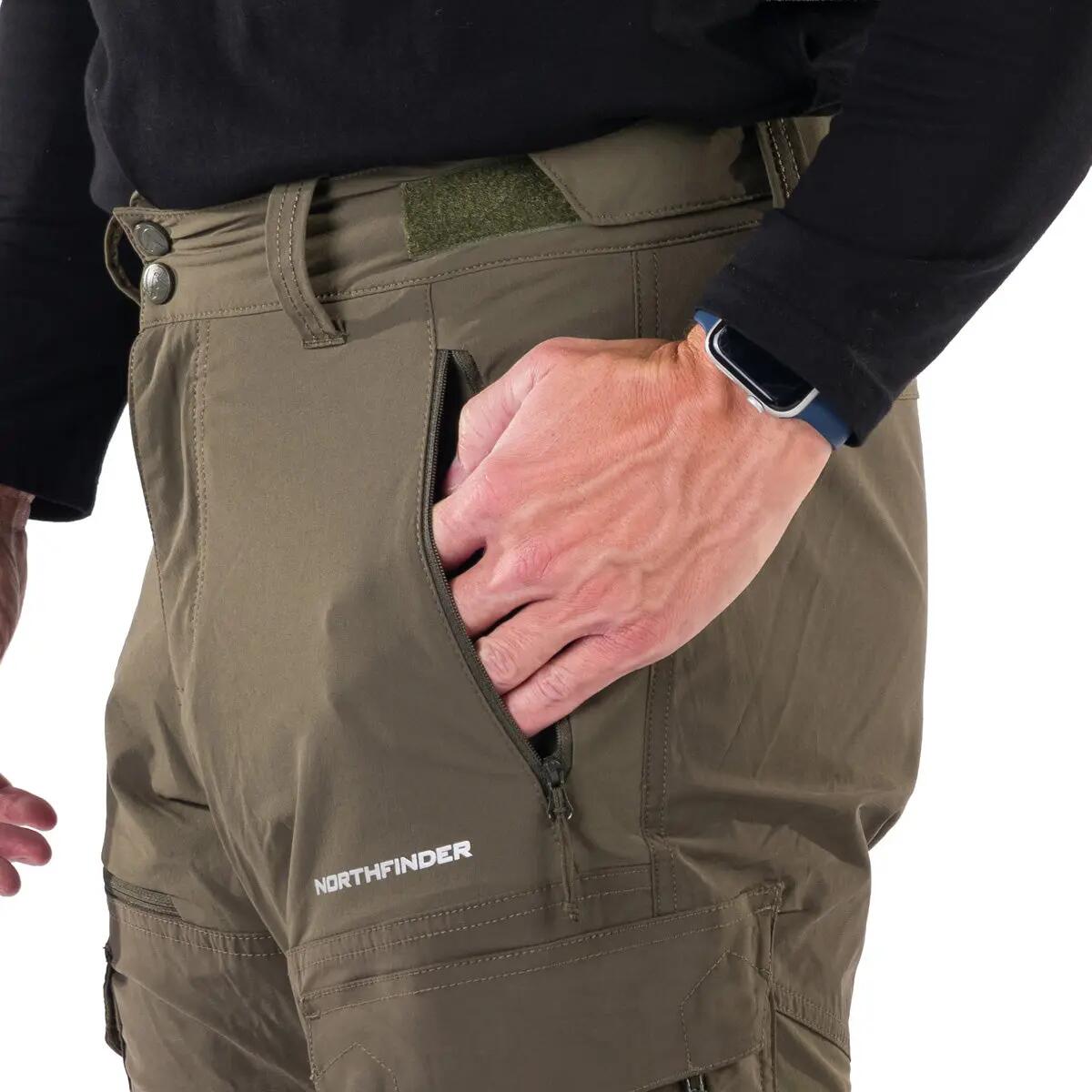 Pánské outdoorové hybridní kapsáčové kalhoty BISHORN 6/12