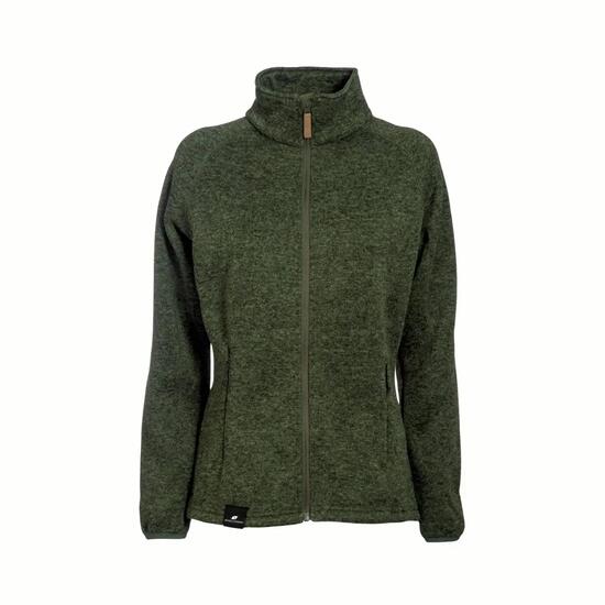Strick Fleecejacke mit Pile ohne Kapuze